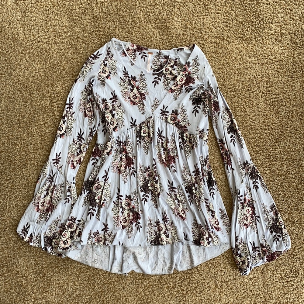 Free People Bell Sleeve Top